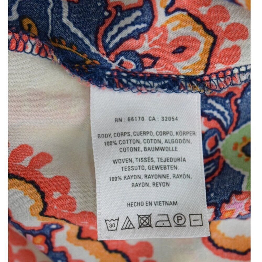 MEADOW RUE SOLVO BOHO PRINTED TUNIC TOP - Picture 9 of 9